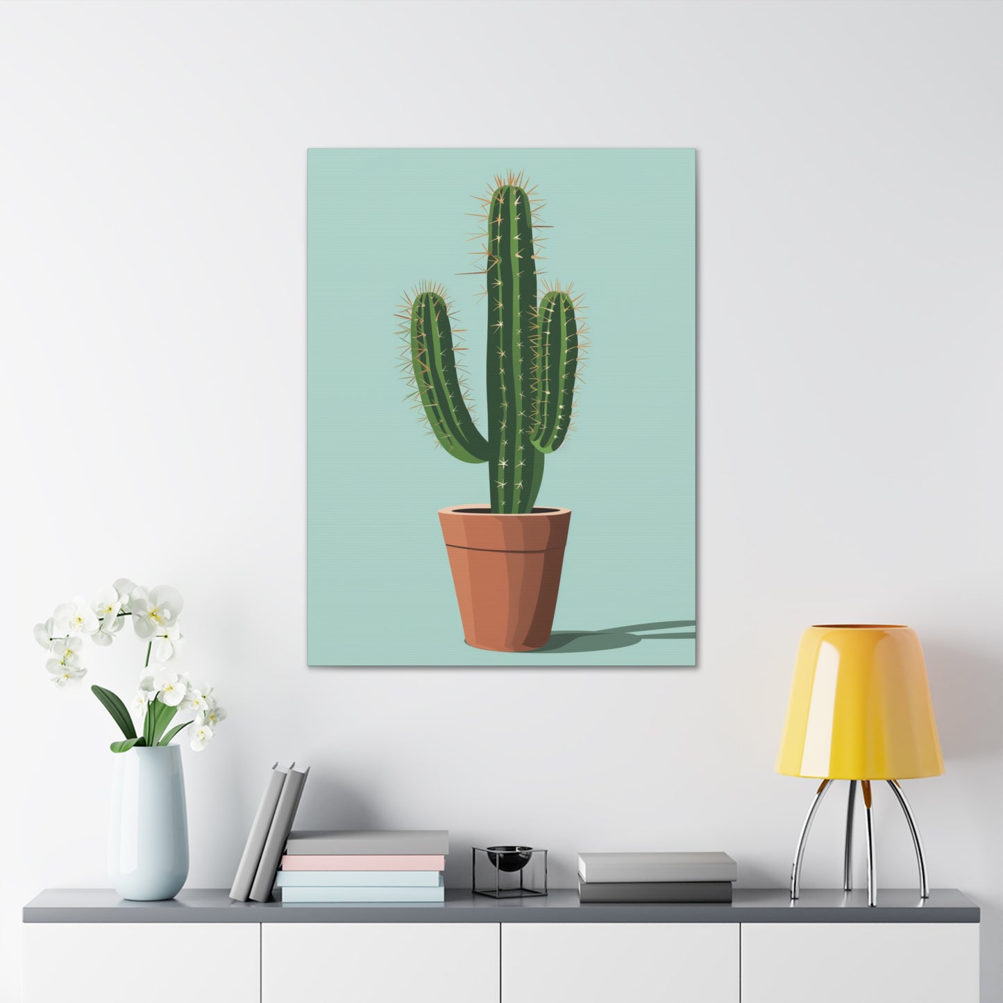 Cactus Plant - Illustration Canvas Gallery Wraps