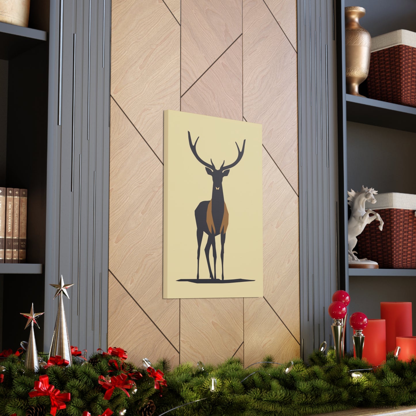 Reindeer - Digital Illustration Canvas Gallery Wraps