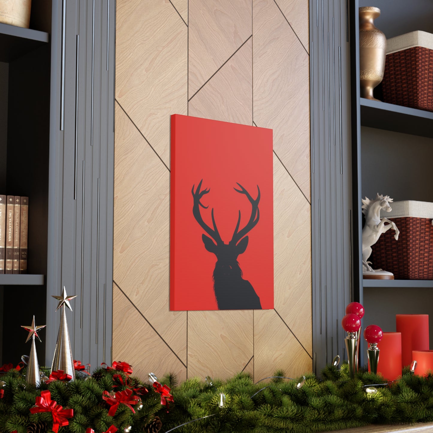 Reindeer - Digital Illustration Canvas Gallery Wraps