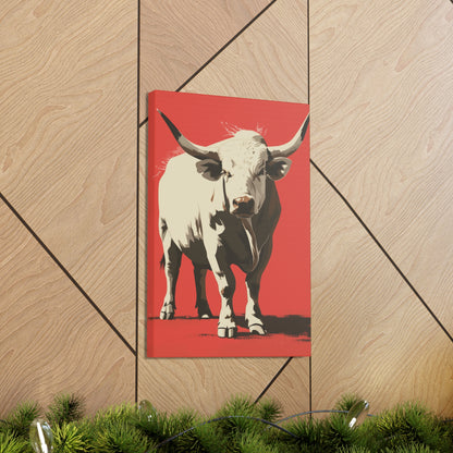 White Buffalo Digital Illustration Canvas Gallery Wraps