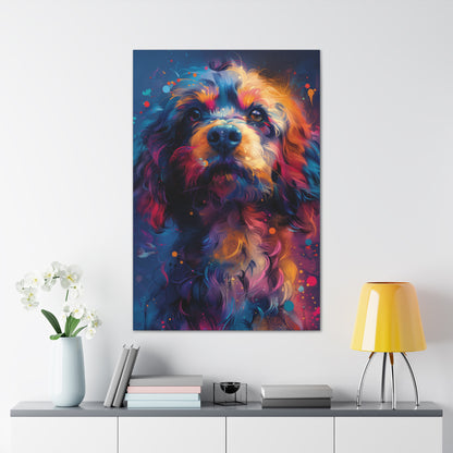 Terrier Dog - Illustration Canvas Gallery Wraps