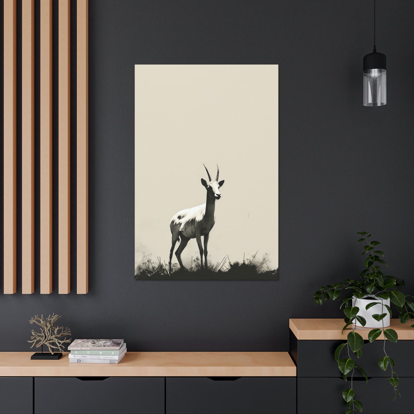 Goat Digital Illustration Canvas Gallery Wraps