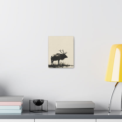 Moose Digital Illustration Canvas Gallery Wraps