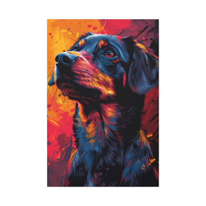 Labrador Dog - Abstract Illustration Canvas Gallery Wraps