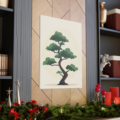 Bonsai Tree - Illustration Canvas Gallery Wraps