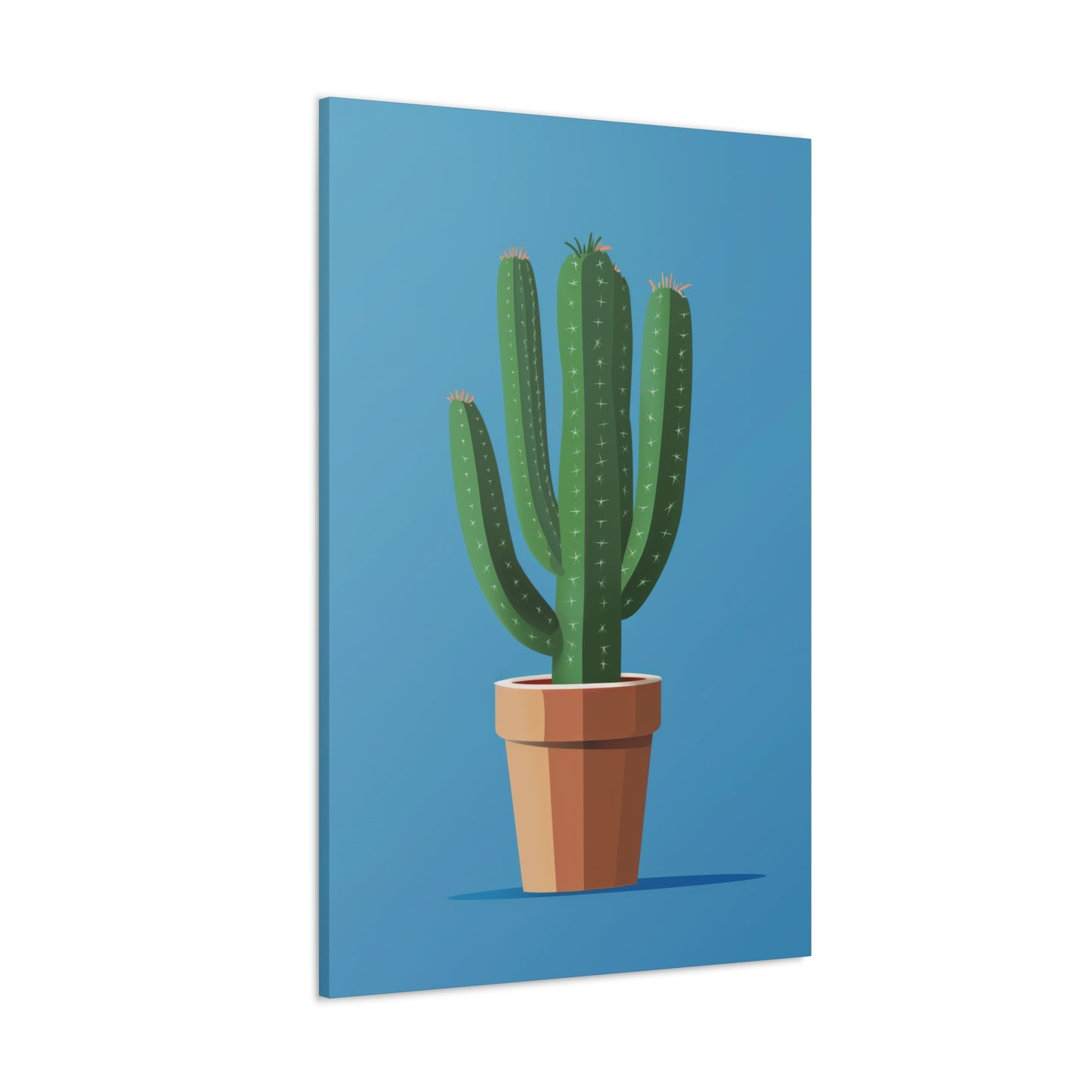 Cactus Plant - Illustration Canvas Gallery Wraps