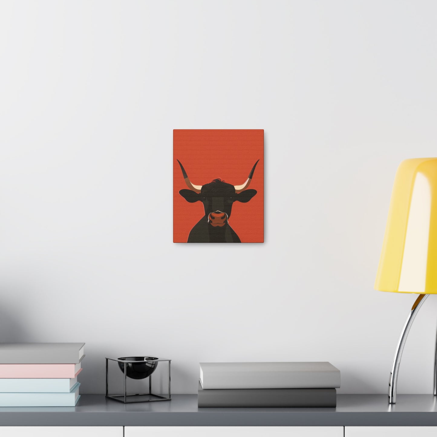 Bull Digital Illustration Canvas Gallery Wraps