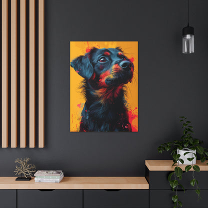 Labrador Dog - Abstract Illustration Canvas Gallery Wraps