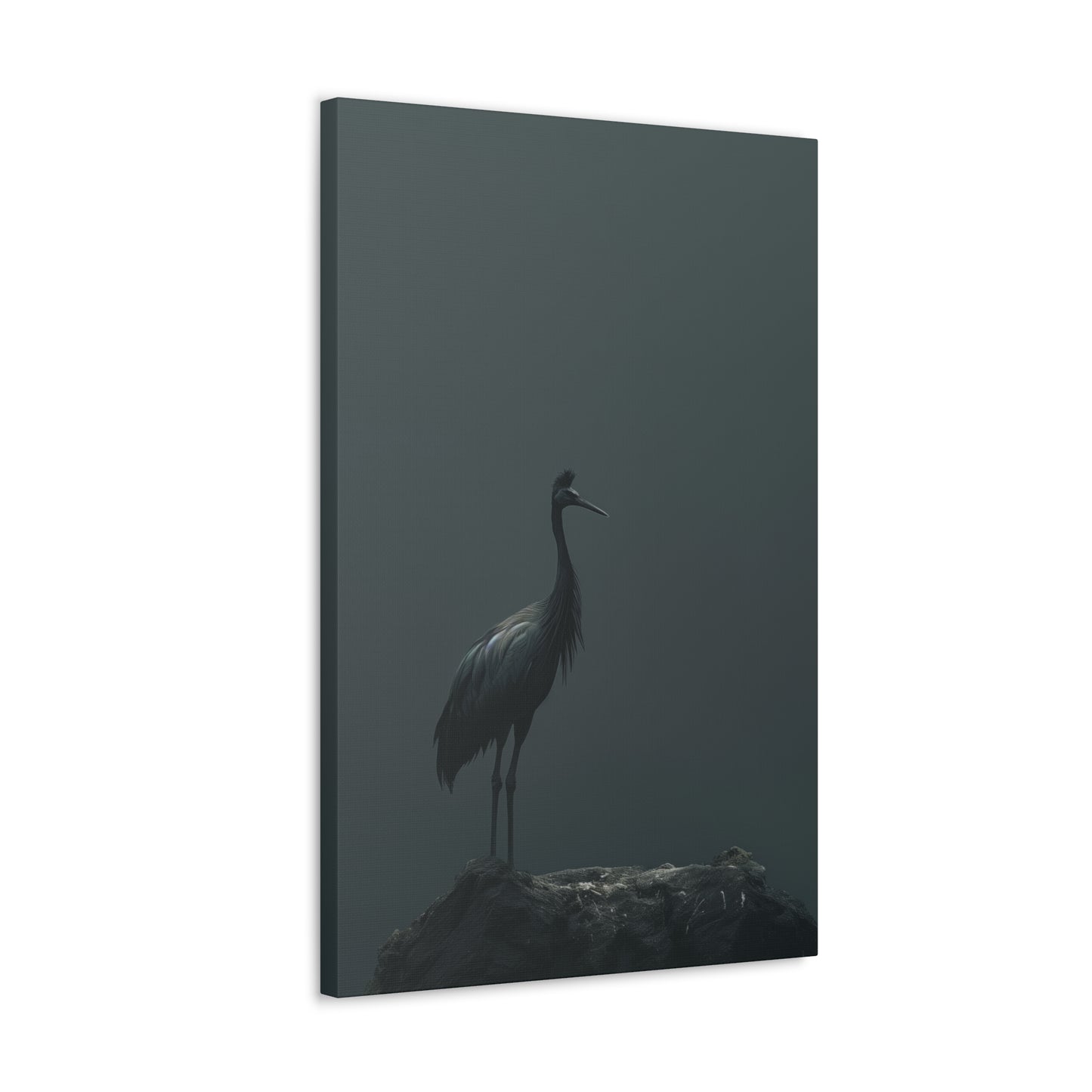 Egret Digital Illustration Canvas Gallery Wraps