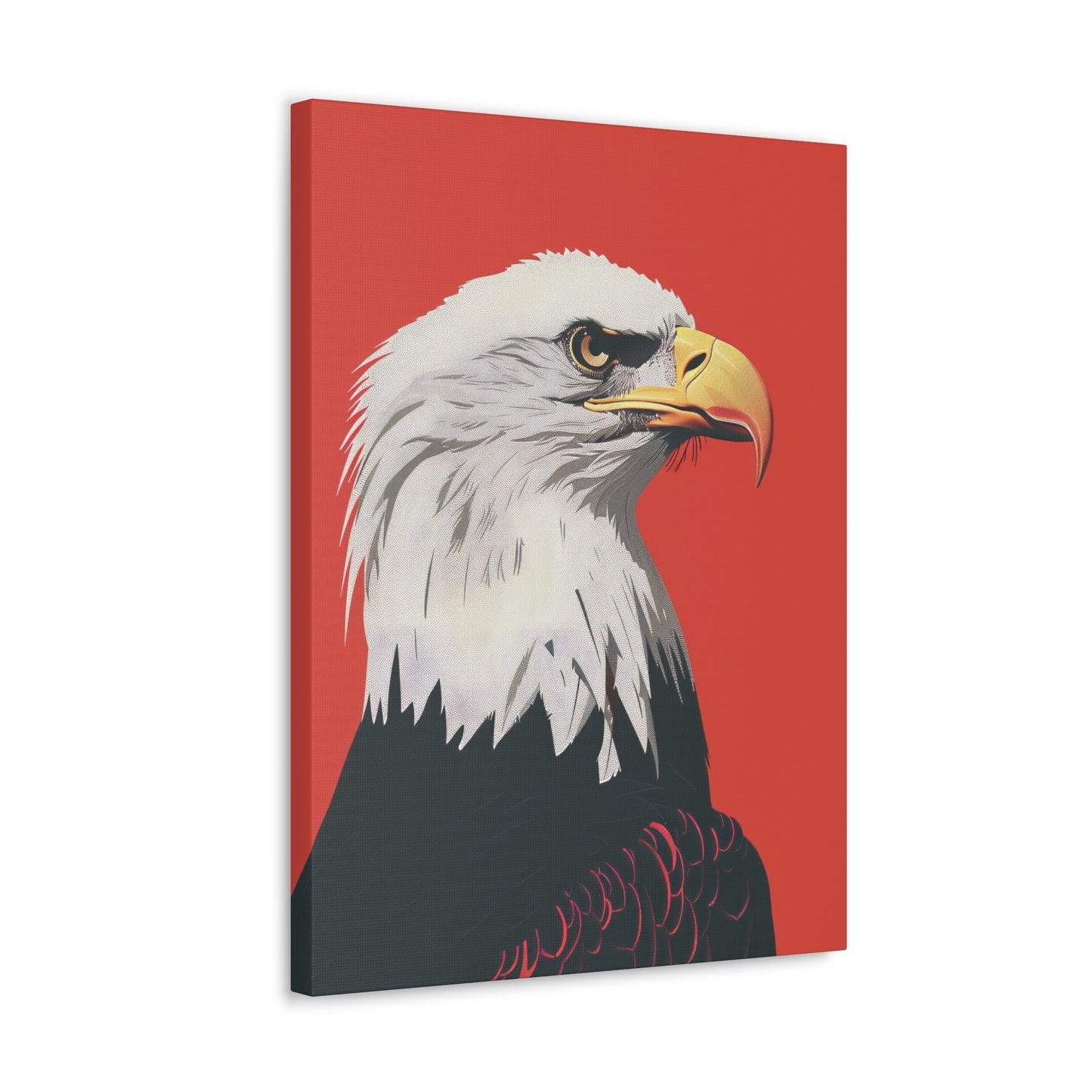 Bald Eagle Digital Illustration Canvas Gallery Wraps