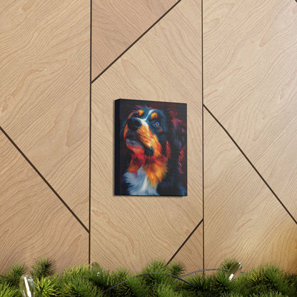 Border Collie - Abstract Illustration Canvas Gallery Wraps