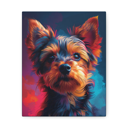 Terrier Dog - Abstract Illustration Canvas Gallery Wraps