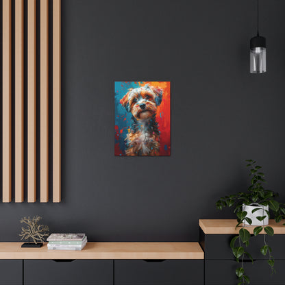 Terrier Dog - Illustration Canvas Gallery Wraps