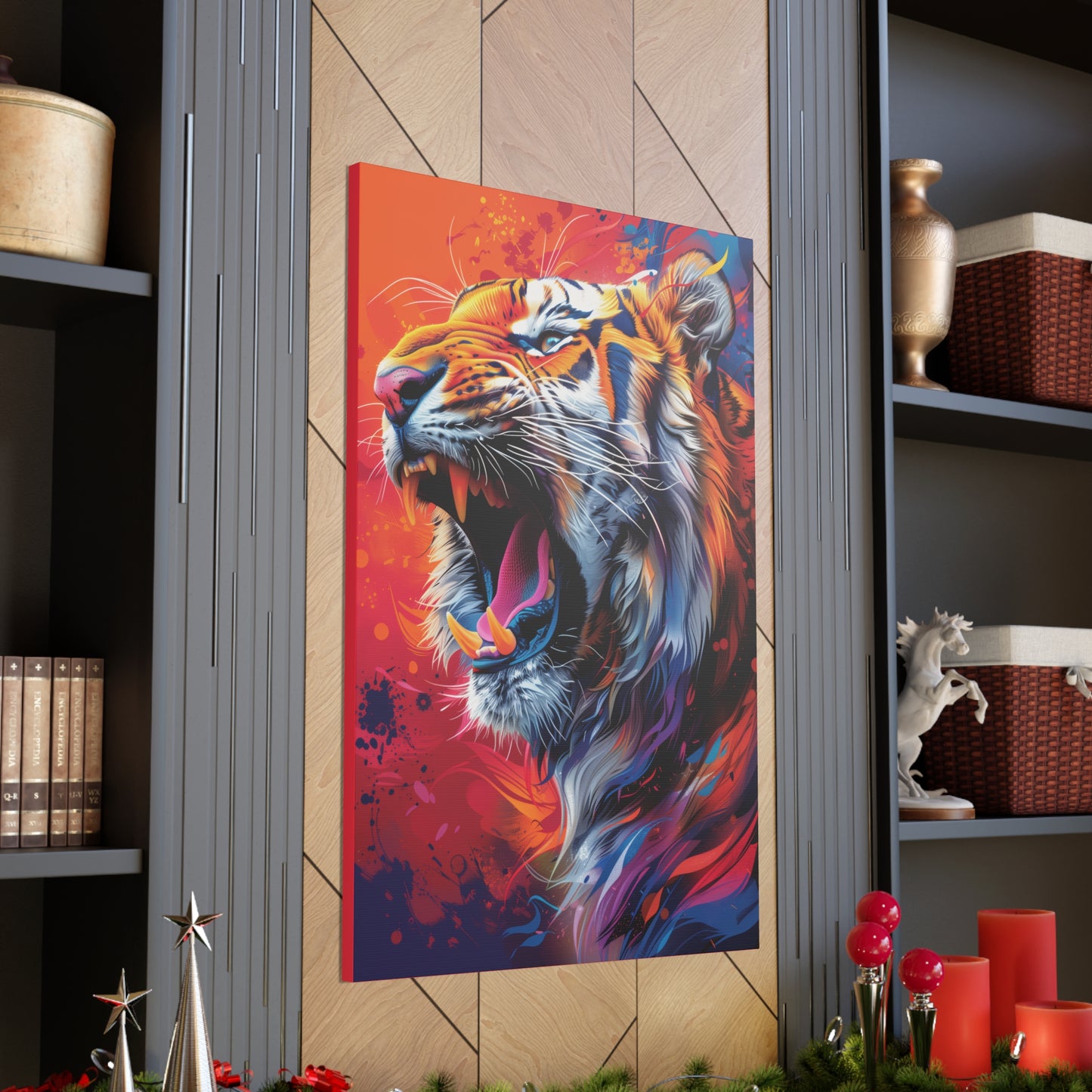 Tiger - Illustration Canvas Gallery Wraps