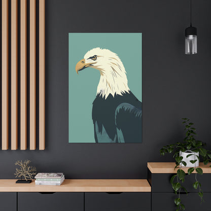 Bald Eagle Digital Illustration Canvas Gallery Wraps