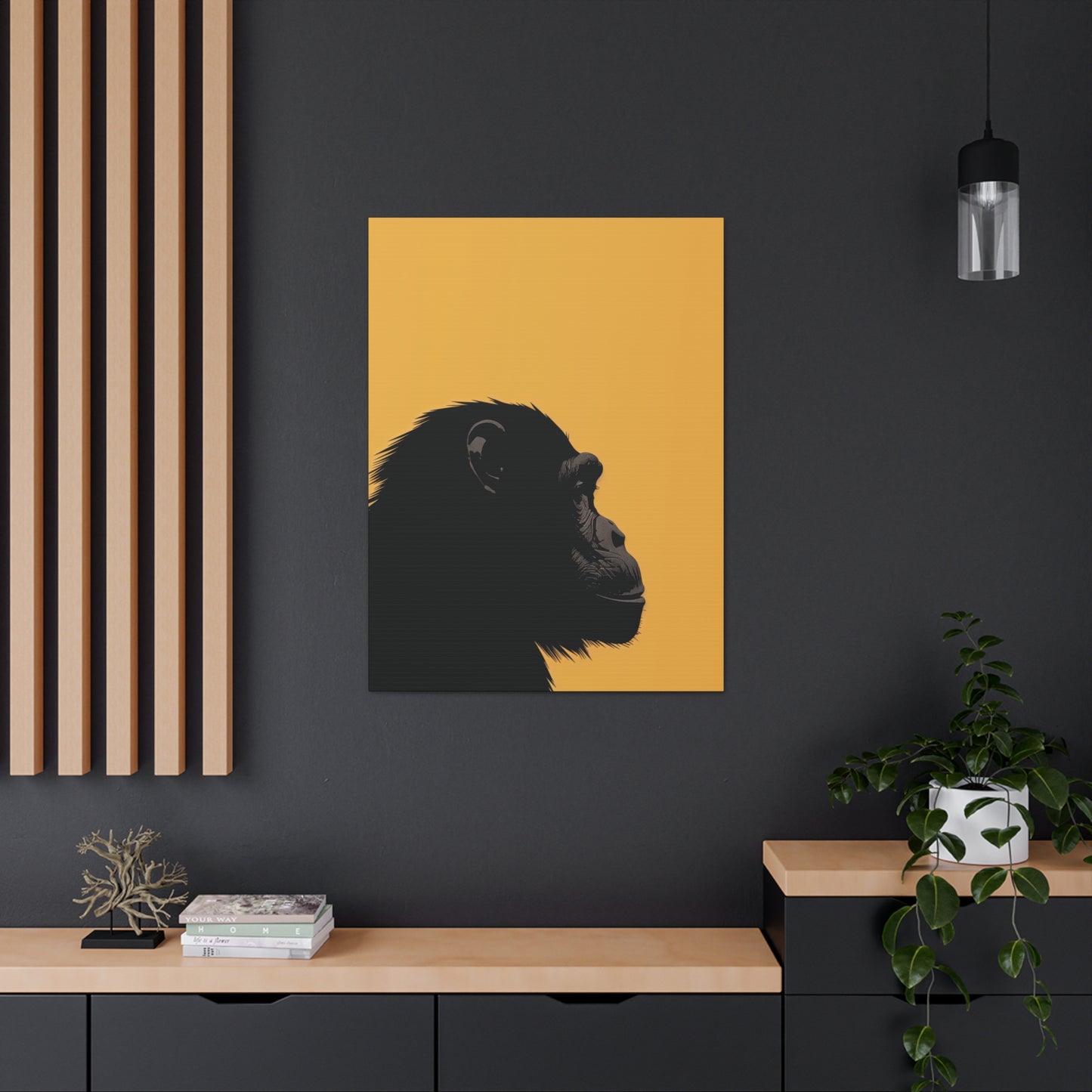 Gorilla Digital Illustration Canvas Gallery Wraps