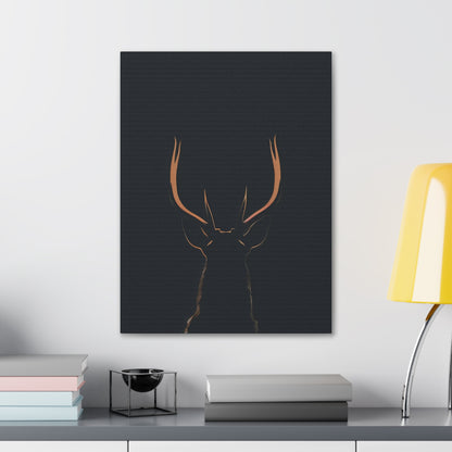 Reindeer antlers  Digital Illustration Canvas Gallery Wraps