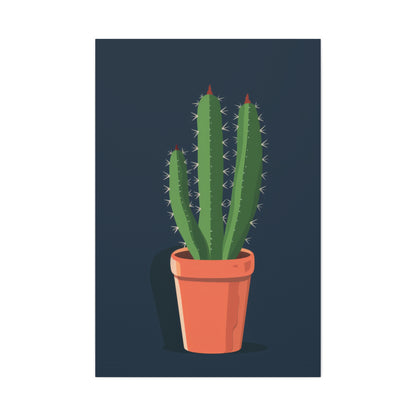 Cactus Plant - Illustration Canvas Gallery Wraps