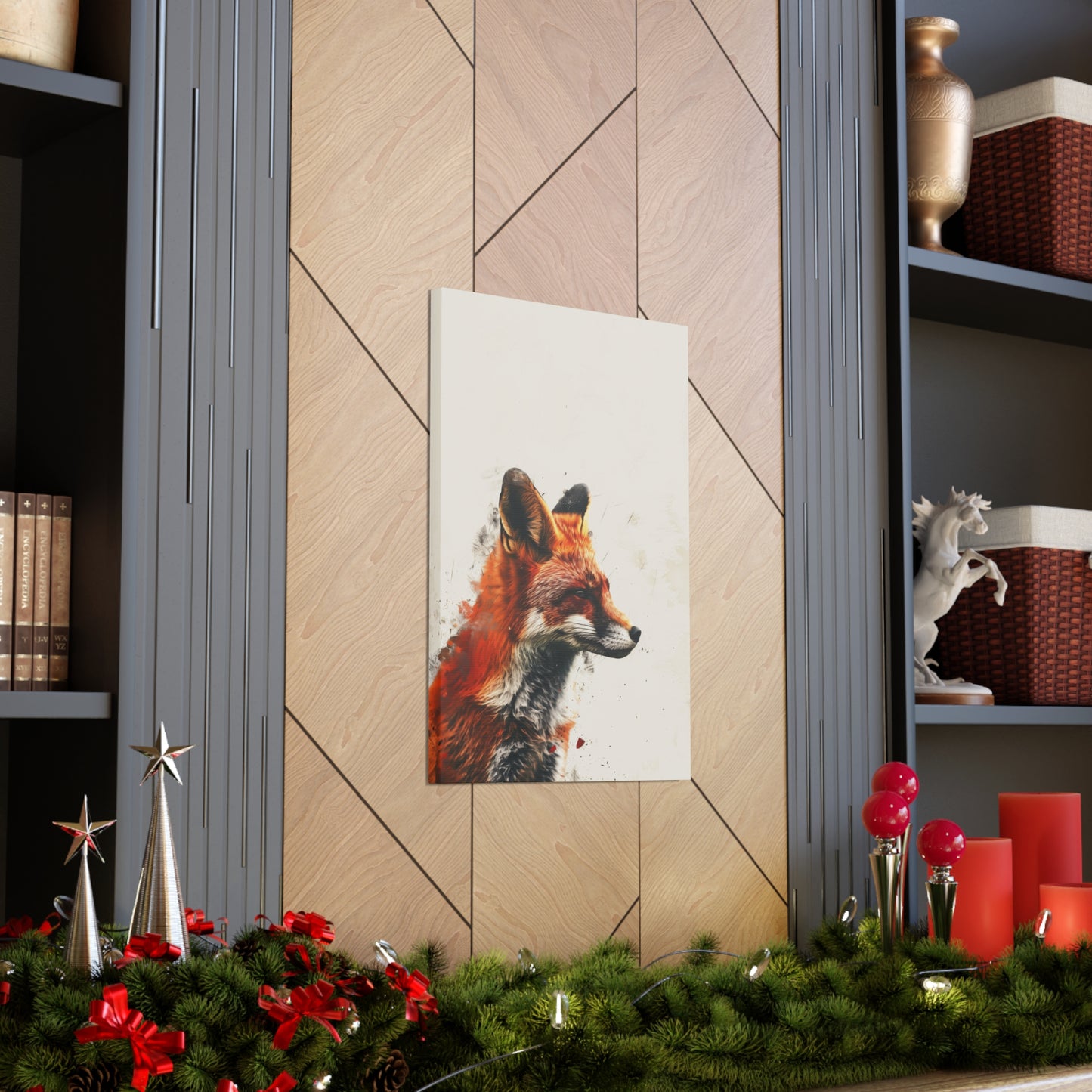 Fox Digital Illustration Canvas Gallery Wraps