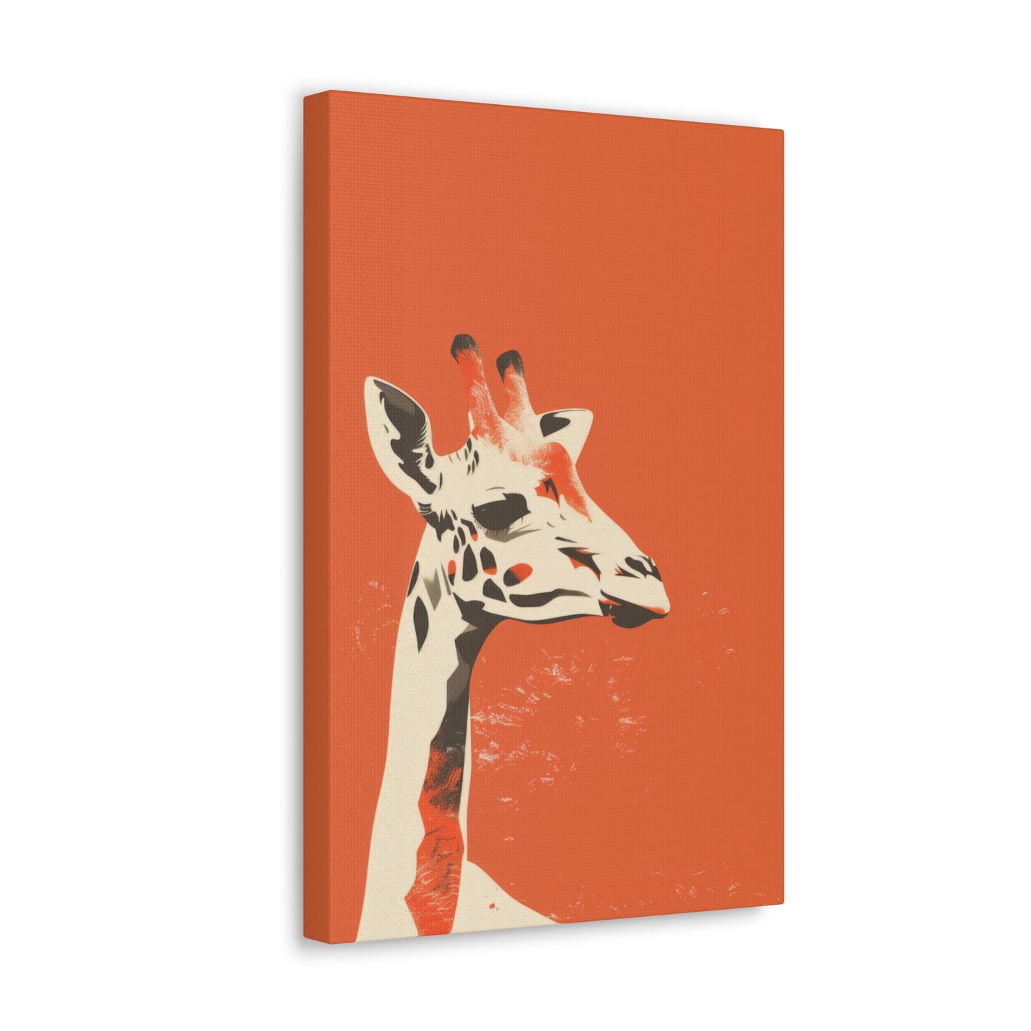 Giraffe Digital Illustration Canvas Gallery Wraps