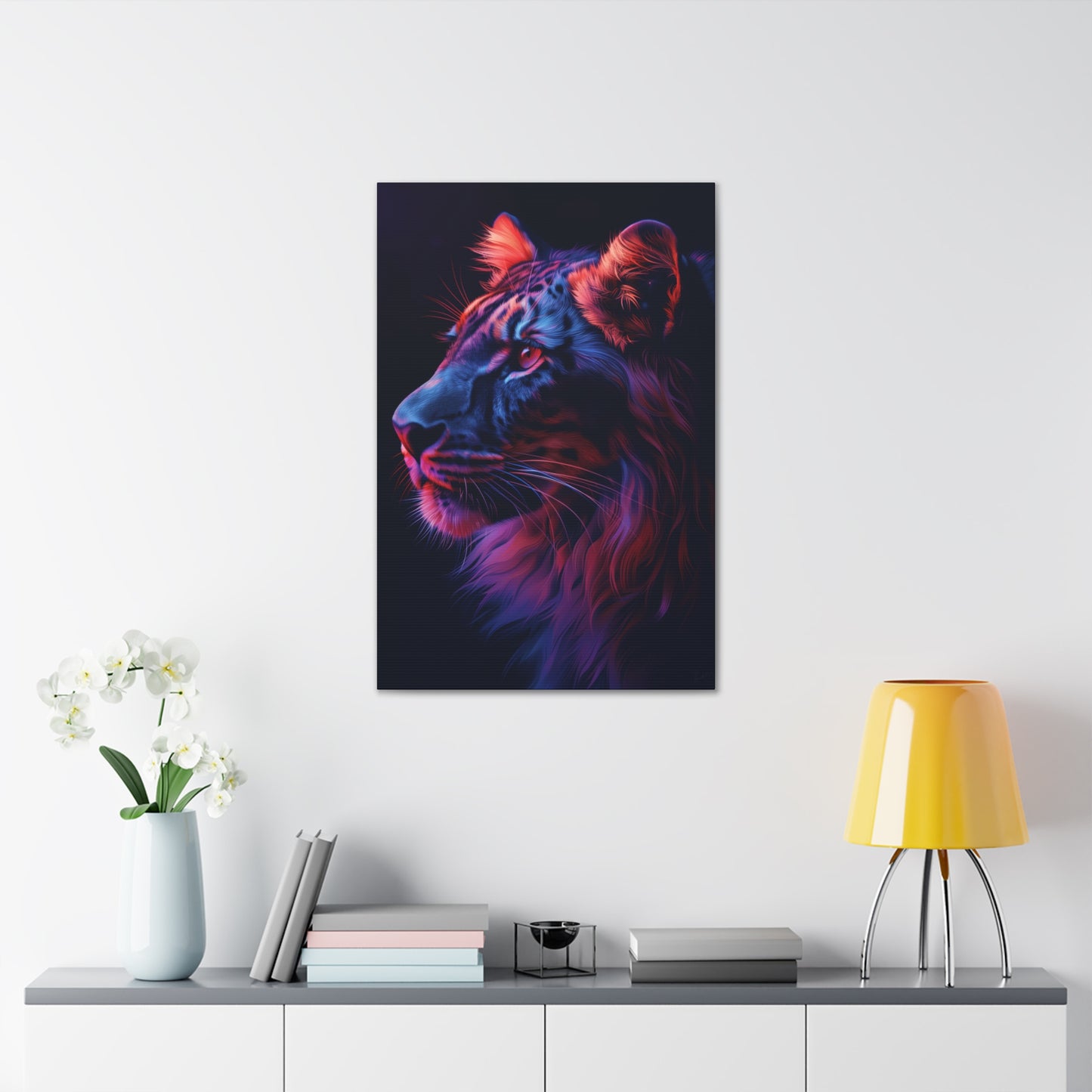 Lion - Illustration  Canvas Gallery Wraps