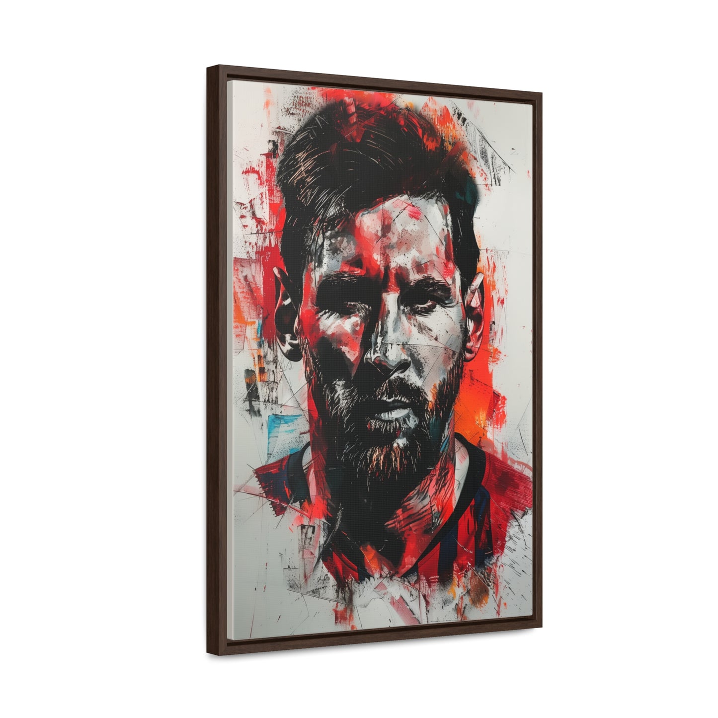 Lionel Messi Abstract Illustration - Canvas Print with frames