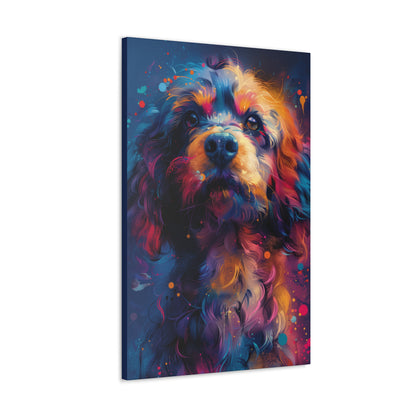 Terrier Dog - Illustration Canvas Gallery Wraps