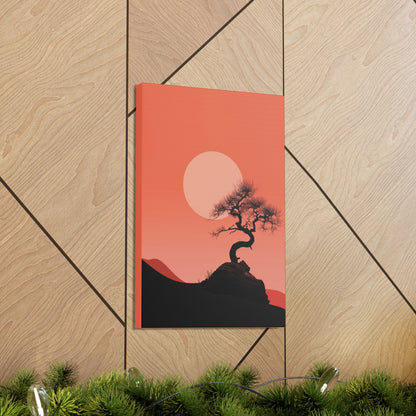 Bonsai Tree - Illustration Canvas Gallery Wraps