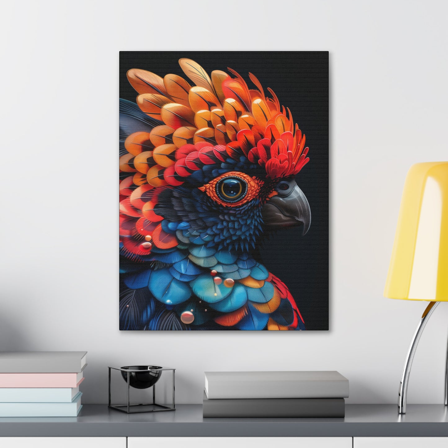 Beautiful Bird - Abstract Illustration Canvas Gallery Wraps