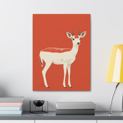 Deer Digital Illustration Canvas Gallery Wraps