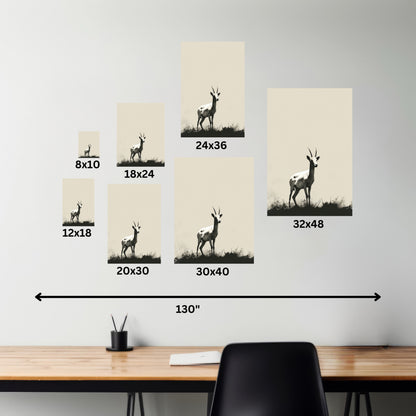 Goat Digital Illustration Canvas Gallery Wraps