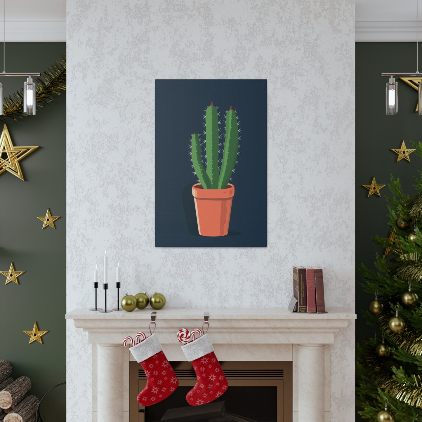 Cactus Plant - Illustration Canvas Gallery Wraps