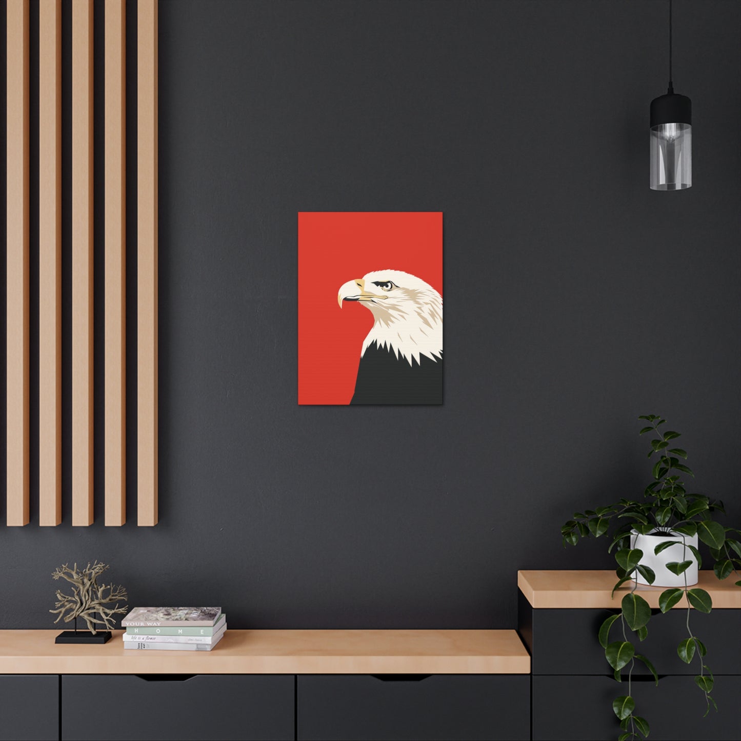 Bald Eagle Digital Illustration Canvas Gallery Wraps