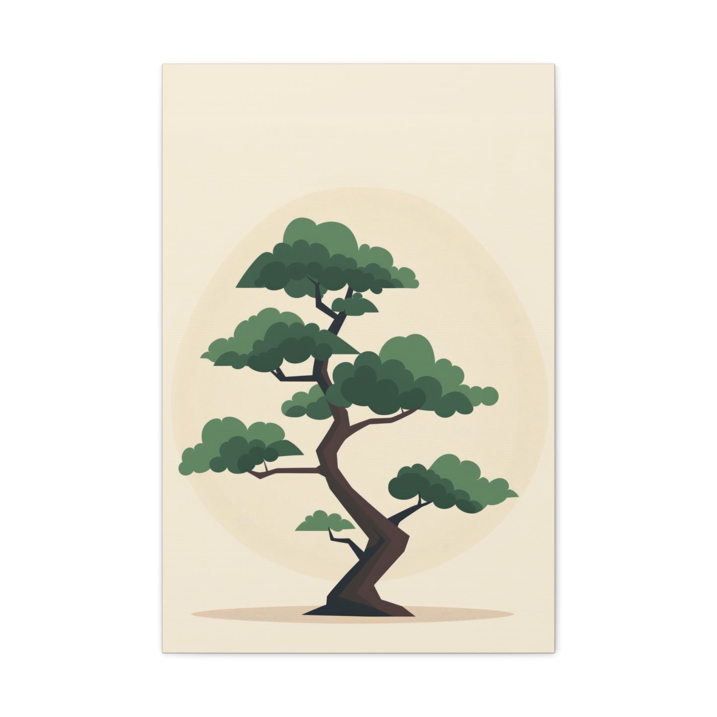 Bonsai Tree - Illustration Canvas Gallery Wraps