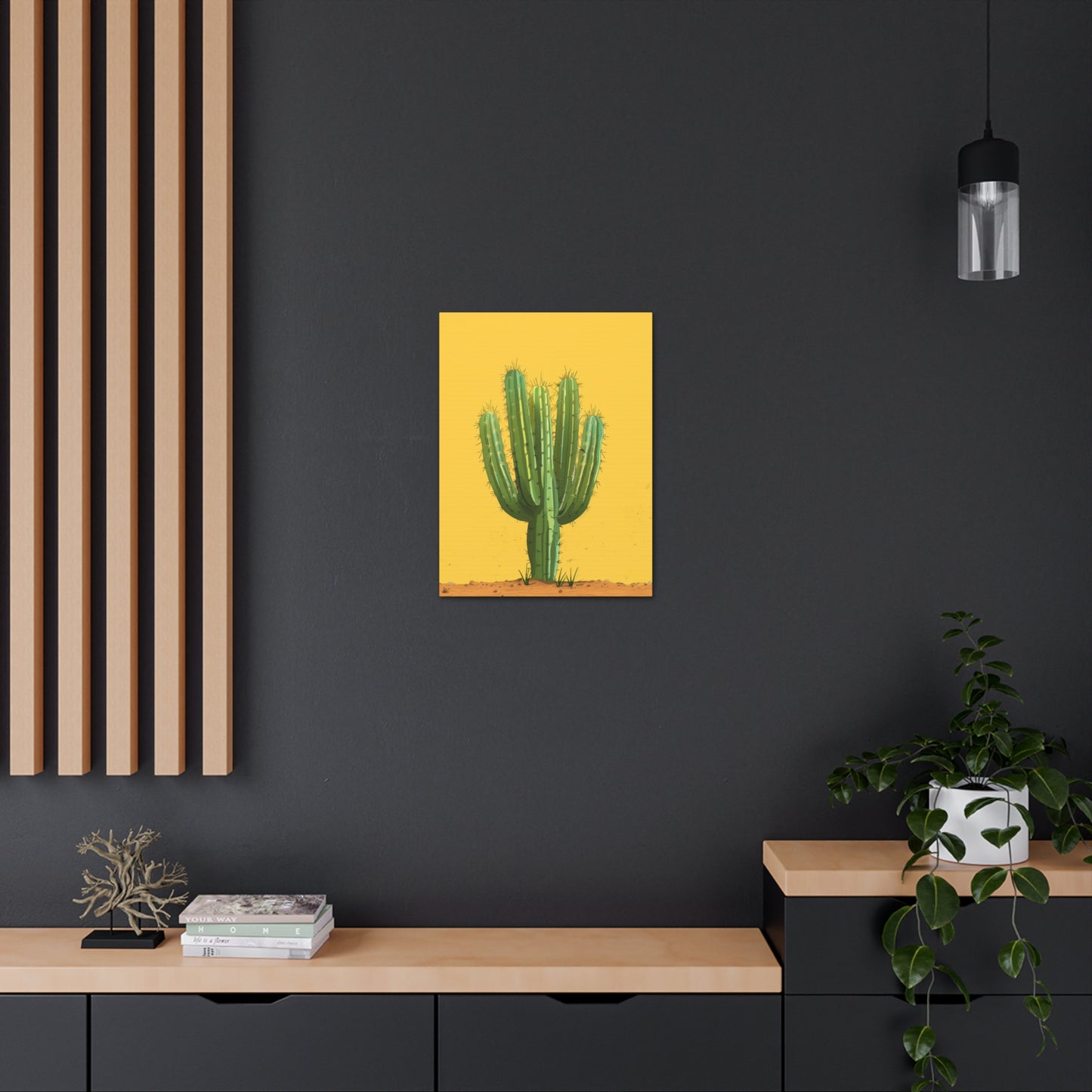 Cactus Plant - Illustration Canvas Gallery Wraps