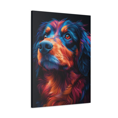 Retriever Dog - Illustration Canvas Gallery Wraps