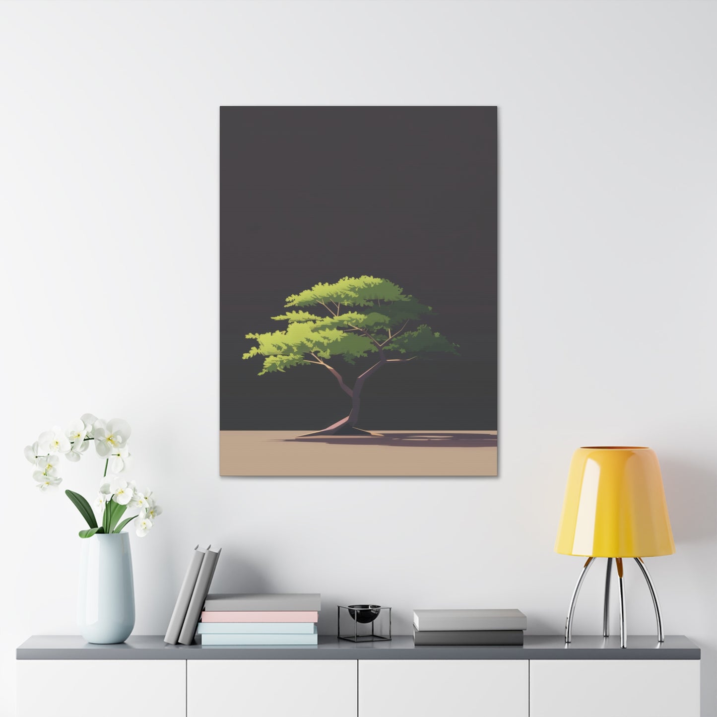 Bonsai Tree - Illustration Canvas Gallery Wraps