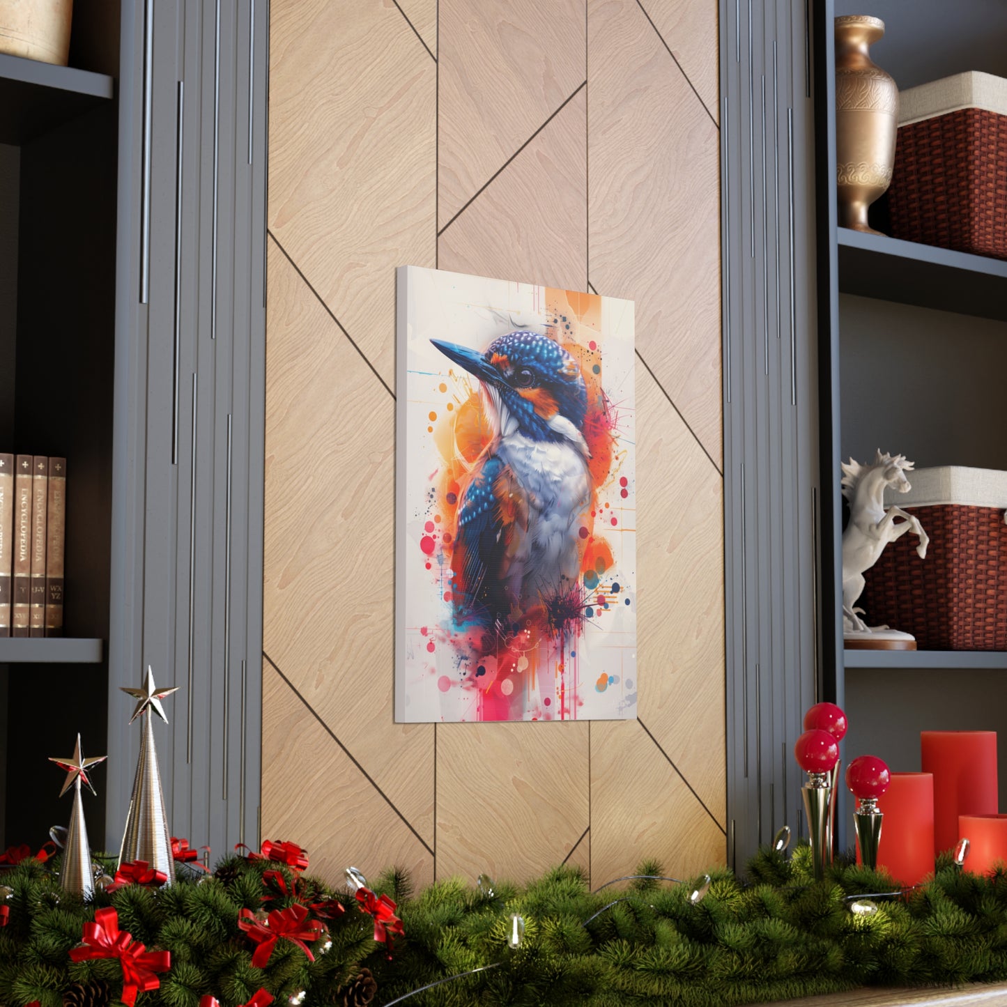 Bird - Abstract Illustration Canvas Gallery Wraps