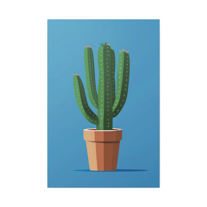 Cactus Plant - Illustration Canvas Gallery Wraps