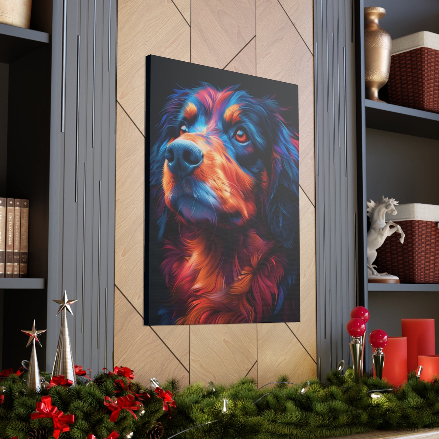 Retriever Dog - Illustration Canvas Gallery Wraps