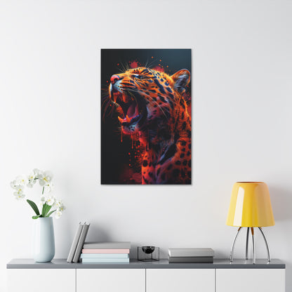 Cheetah - Illustration Canvas Gallery Wraps