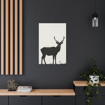 Reindeer Digital Illustration Canvas Gallery Wraps