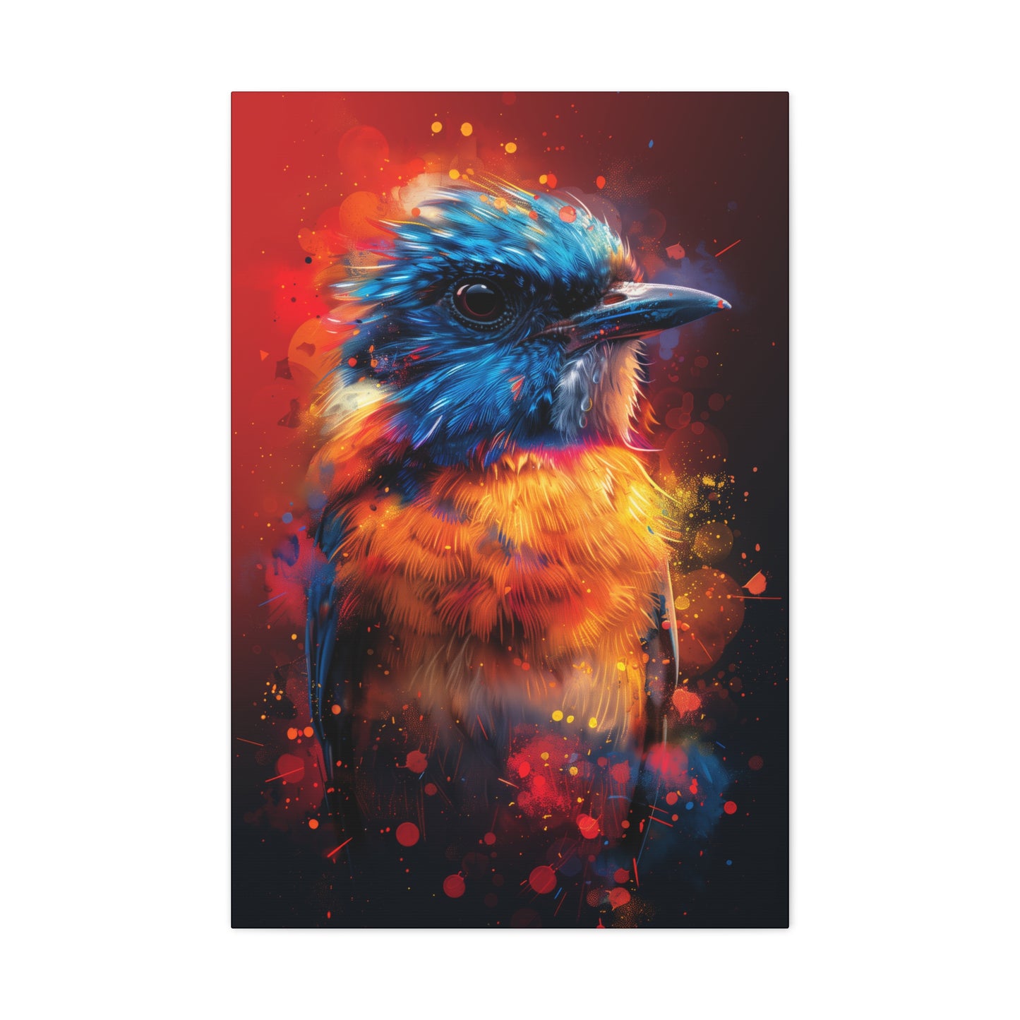 Bird Abstract - Illustration Canvas Gallery Wraps