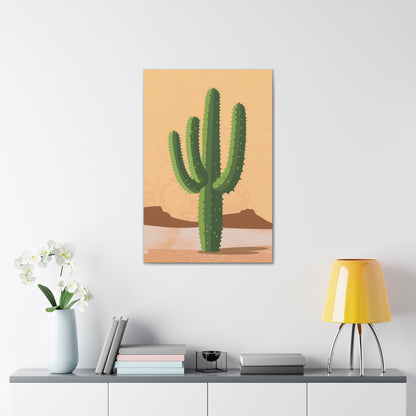 Cactus Plant - Illustration Canvas Gallery Wraps