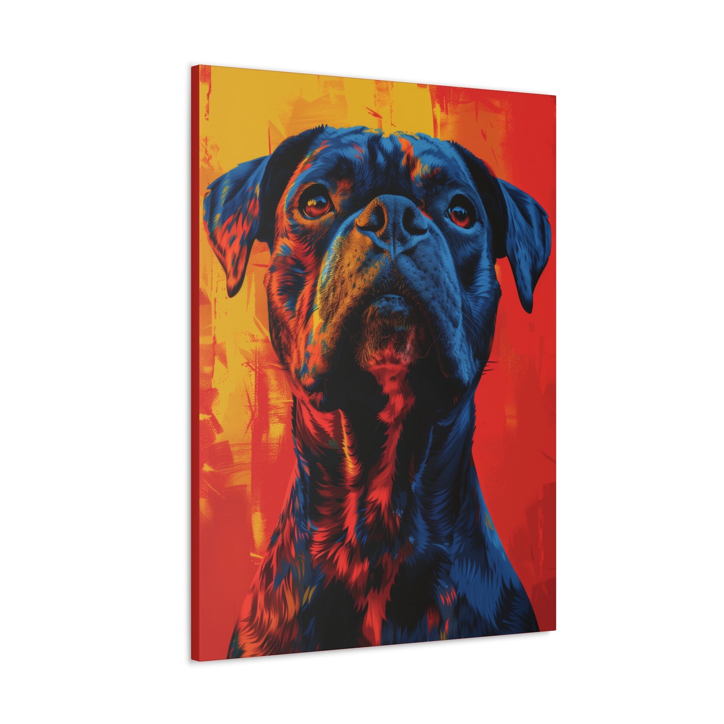 American Pit Bull Terrier - Abstract Illustration Canvas Gallery Wraps