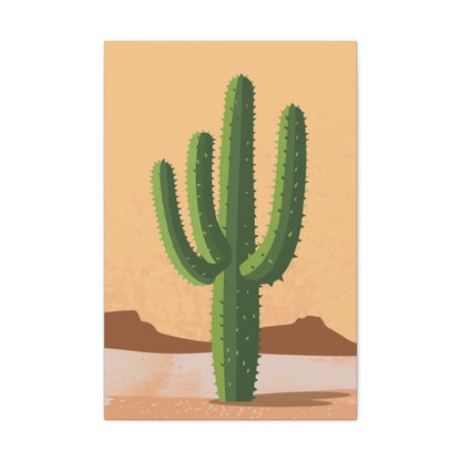 Cactus Plant - Illustration Canvas Gallery Wraps