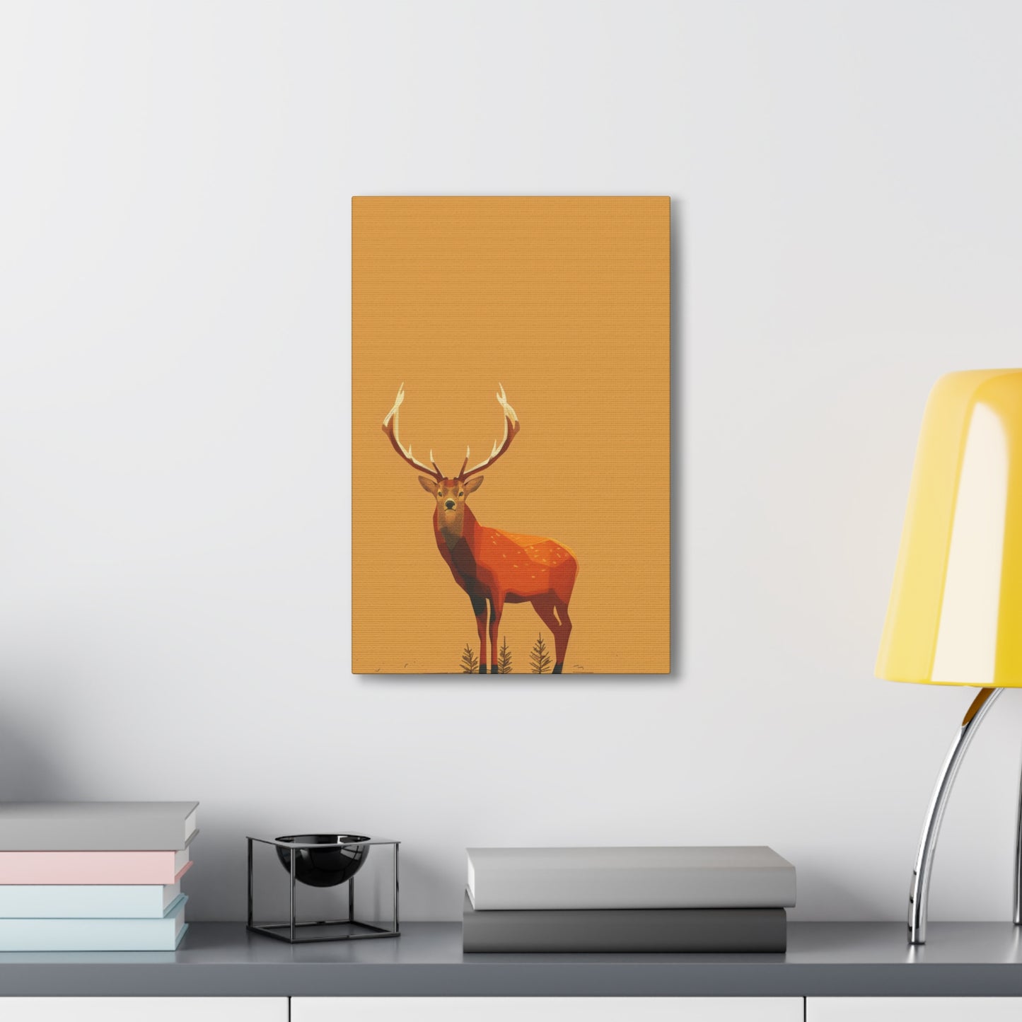 Reindeer Digital Illustration Canvas Gallery Wraps