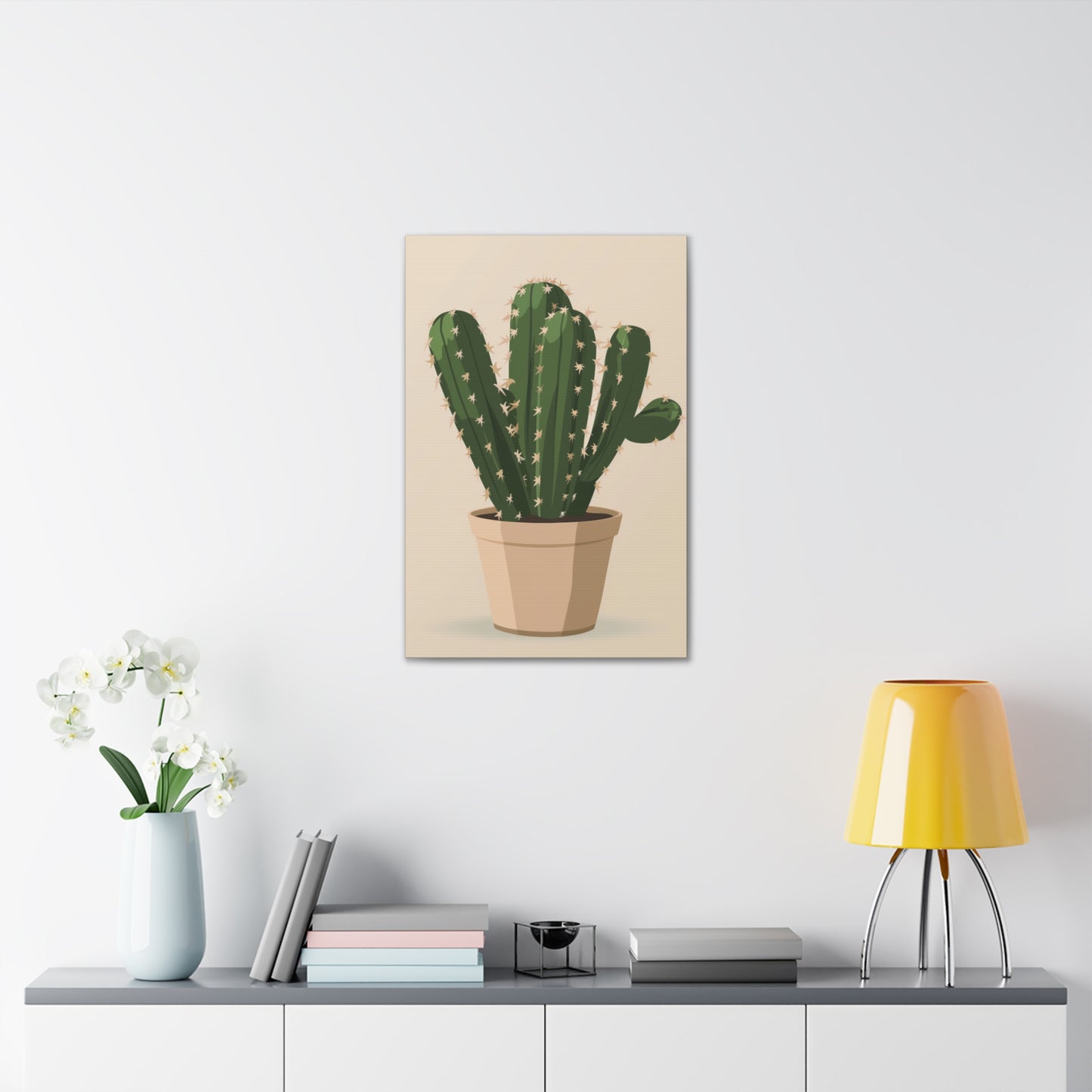 Cactus Plant - Illustration Canvas Gallery Wraps