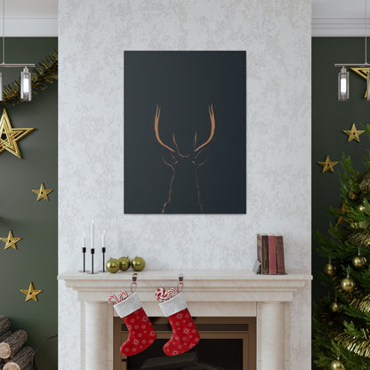 Reindeer antlers  Digital Illustration Canvas Gallery Wraps