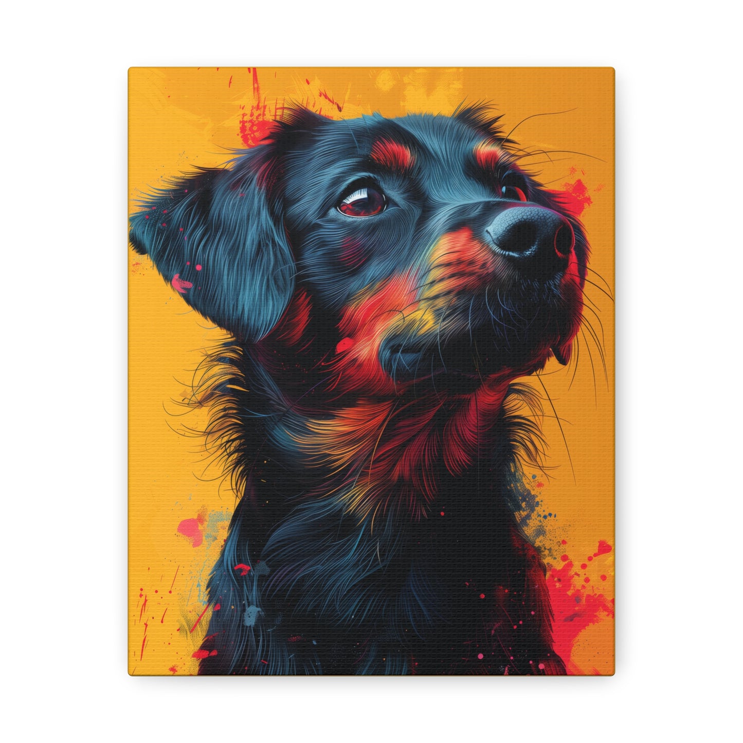 Labrador Dog - Abstract Illustration Canvas Gallery Wraps